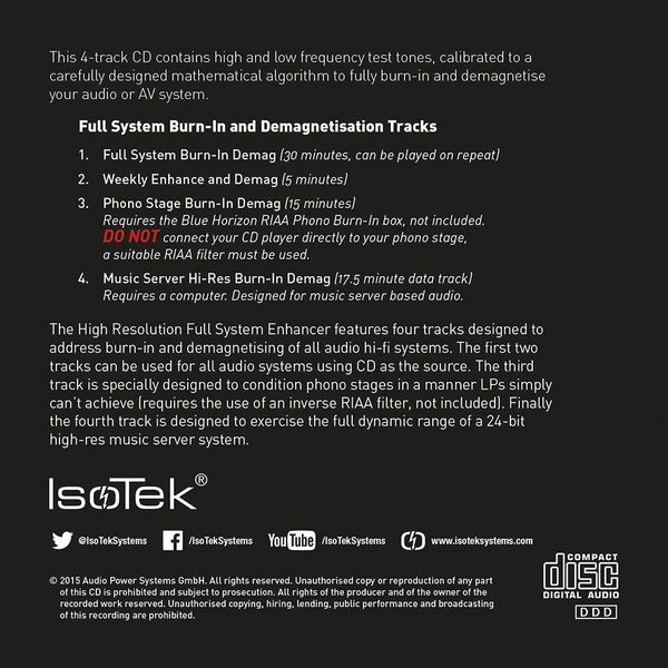 IsoTek - Full System Enhancer CD
